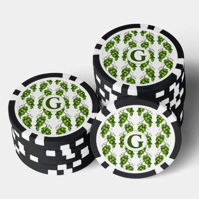 Poker für grüne Trauben Pokerchips (Stapel)