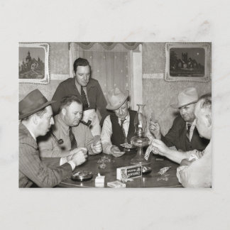 Poker Game, 1939 Postkarte