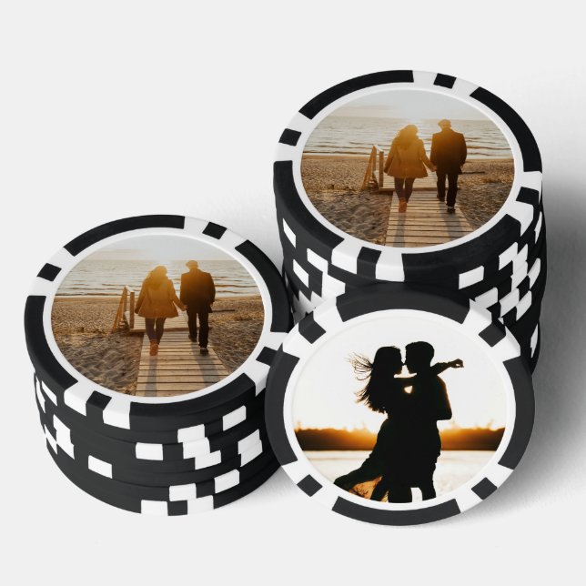 Poker Gastgeschenk Hochzeit Poker Chip 2 Foto Pers (Stapel)