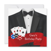 Poker-Geburtstagsfeier für Männer