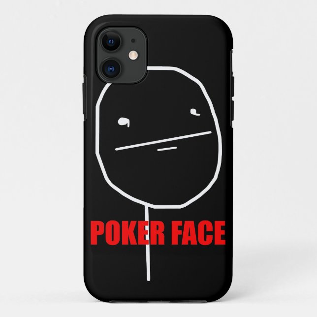 Poker-Gesicht - iPhone 5 schwarzer Kasten Case-Mate iPhone Hülle (Rückseite)