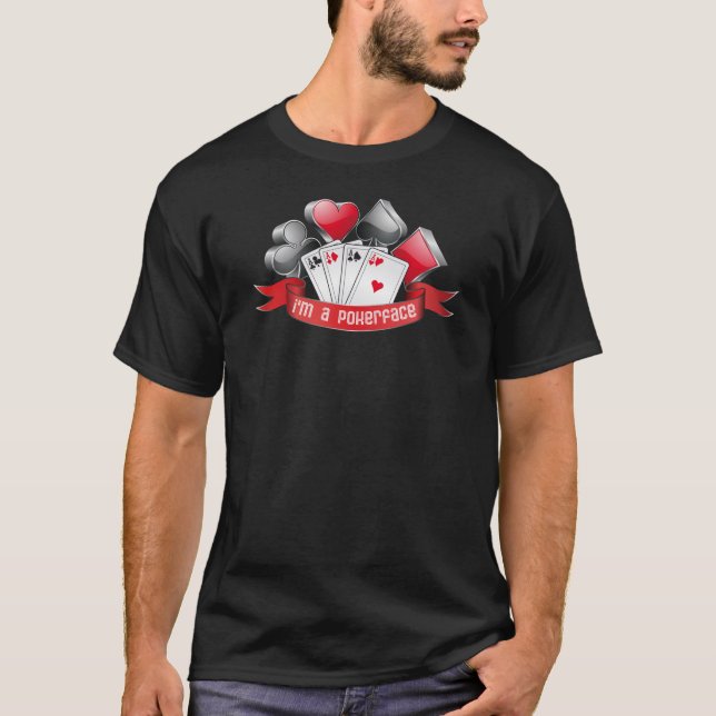 Poker-Gesicht T-Shirt (Vorderseite)