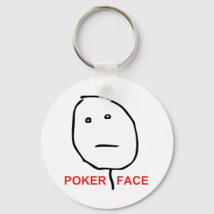 Poker-Gesicht (Text) Schlüsselanhänger