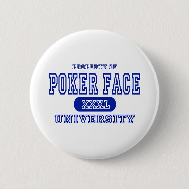 Poker-Gesichts-Universität Button (Vorderseite)