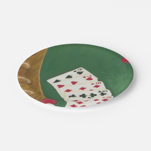 Poker gewinnen sechs bis zehn pappteller (Schrägansicht)