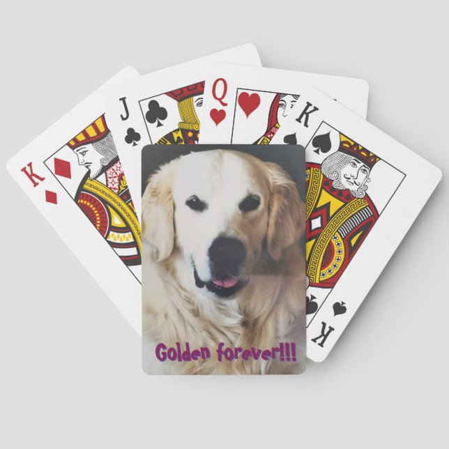 Póker Golden Retriever Spielkarten (Rückseite)