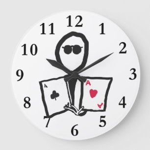 Poker Große Wanduhr
