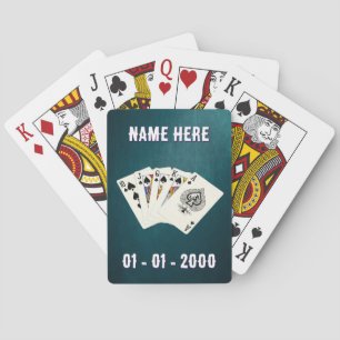 Poker-Hand-Geburtstagsspielkarten Spielkarten
