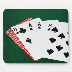 Poker Hand - Hand des Toten Mousepad