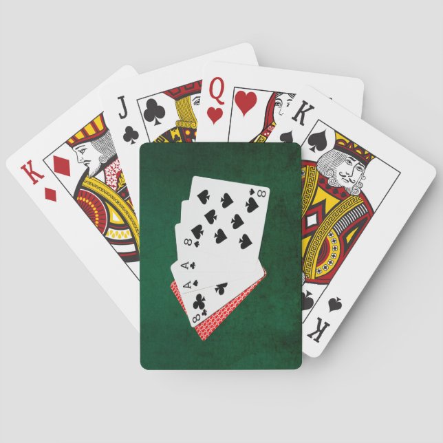 Poker Hand - Hand des Toten Spielkarten (Rückseite)