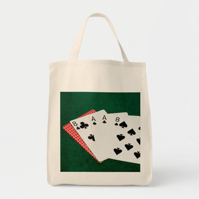 Poker Hand - Hand des Toten Tragetasche (Vorne)