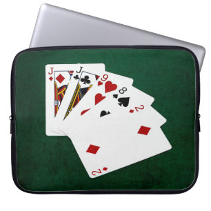 Poker Hände - Eine Seite - Jack Laptopschutzhülle