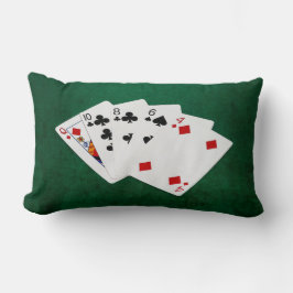 Poker Hände - hohe Karte - Königin Lendenkissen