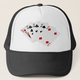 Poker Hände - hohe Karte - Königin Truckerkappe
