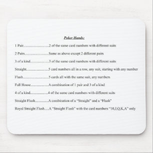 Poker-Hände Mousepad