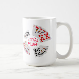Poker Hands - Royal Flush Anpassbar Tasse