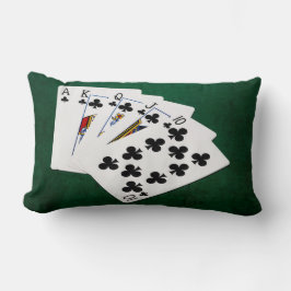 Poker Hands - Royal Flush - Clubs Anzug Lendenkissen