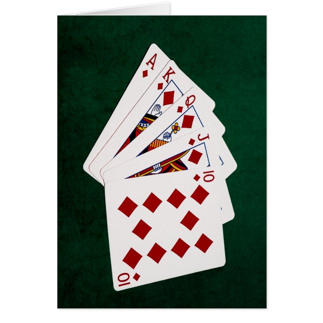 Poker Hands - Royal Flush - Diamonds Anzug (Vorne)
