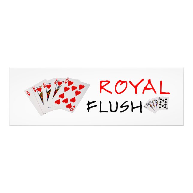 Poker Hands - Royal Flush Fotodruck (Vorne)