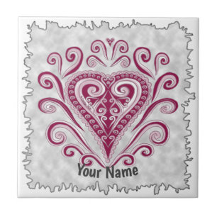 Poker Hearts Fliese