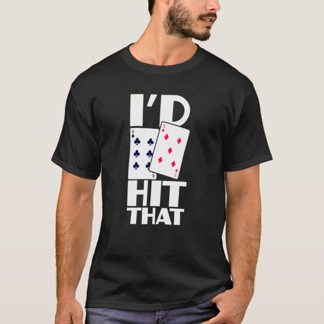 Poker-IDs haben das texanische Gambling Em Card Ga T-Shirt (Vorderseite)