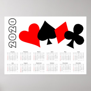 Poker Kalender 2020 Poster
