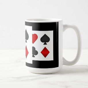 Poker-Karten-Anzüge: Kaffee-Tasse: Schwarzer Jack Tasse