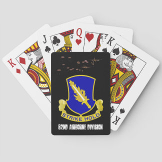 Poker-Karten der 82. im Flugzeug Division Spielkarten