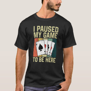 Poker Karten Retro Vintag habe ich mein Spiel zu s T-Shirt