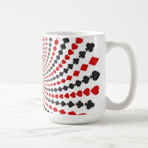 Poker Kartenspiel Farben Spirale: Kaffeetasse: Bla Tasse