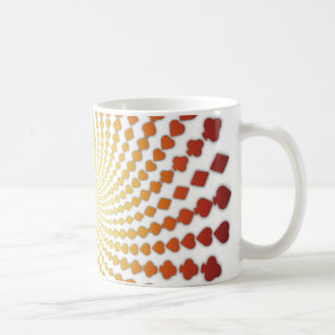 Poker-Kartenspiel-Spirale: Kaffeetasse: Black Jack Kaffeetasse