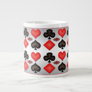 Poker Kartenspielen Muster Silver Tasse