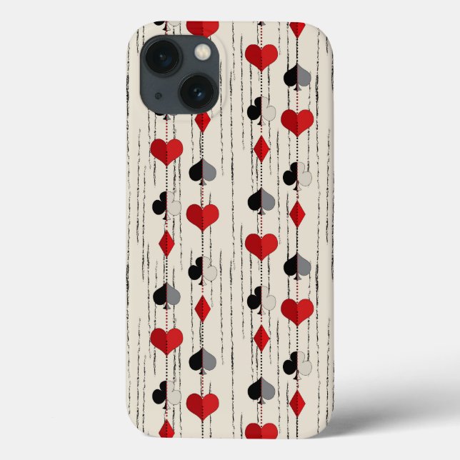 Poker Kartensymbol Case-Mate iPhone Hülle (Rückseite)
