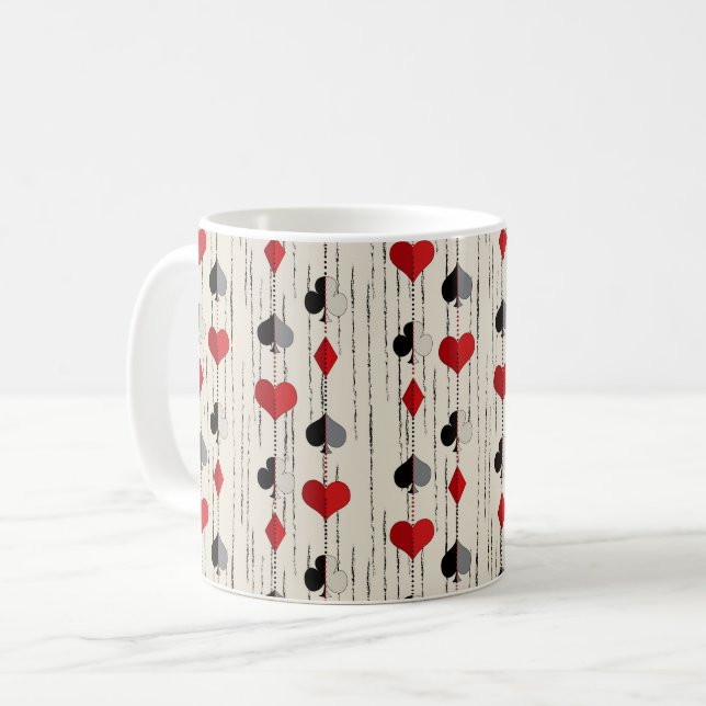 Poker Kartensymbol Kaffeetasse (Vorderseite Links)