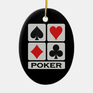 Poker Keramik Ornament