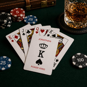 Poker King Card Ace Individuelle Name Spielkarten