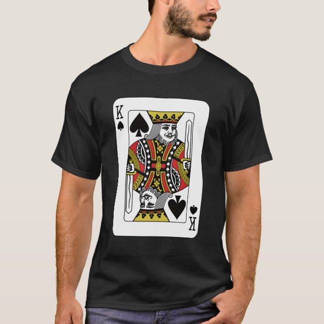 Poker "King of the Spades Play Card" T-Shirt (Vorderseite)