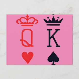 Poker King Postkarte