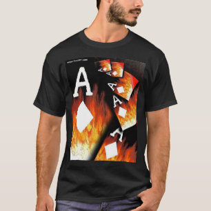 Poker-Kunst-Dekor-T-Shirt Pik-Ase Collage T-Shirt