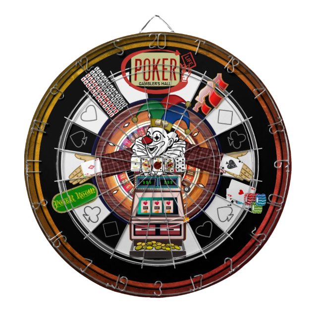 Poker Life Gambler's Hall Dart Board Dartscheibe (vorne)