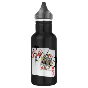 Poker, Logo, Damen, Edelstahlflasche
