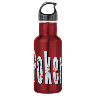 Poker, Logo, Trinkflasche