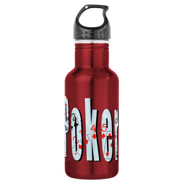 Poker, Logo, Trinkflasche (Vorderseite)