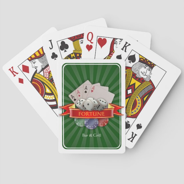 Poker Mania - Karten, Dices, Chips Spielkarten (Rückseite)