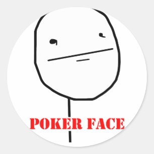Poker - Meme Runder Aufkleber