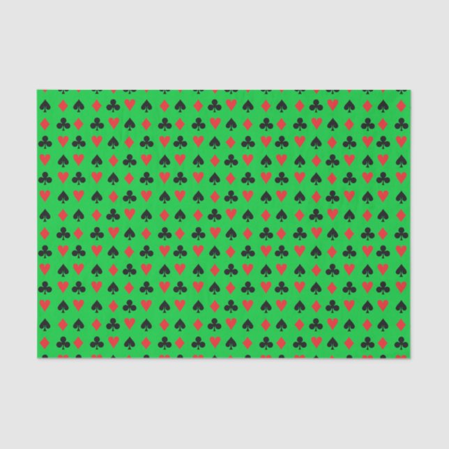 Poker Mini-Card-Anzug Seidenpapier (Vorderseite)