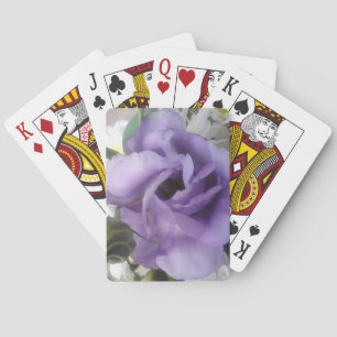 Poker mit lila Blume Spielkarten