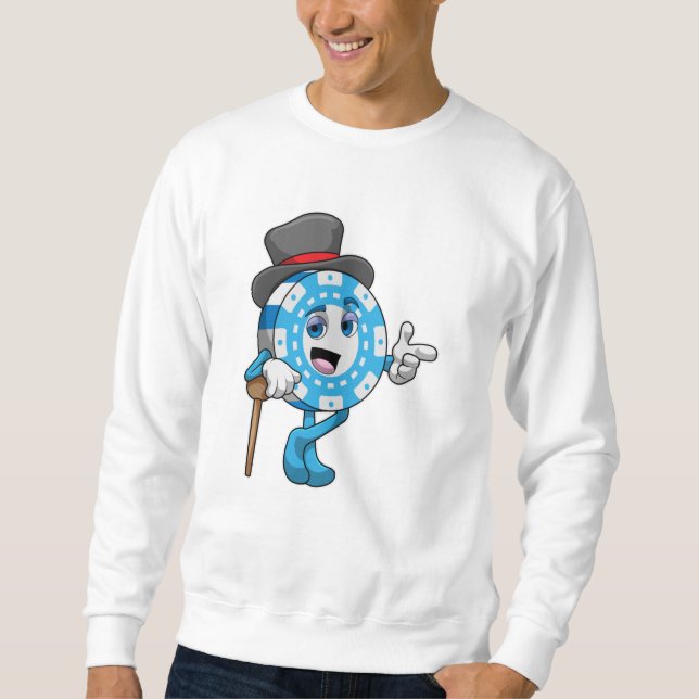 Poker mit Poker Sweatshirt (Vorderseite)