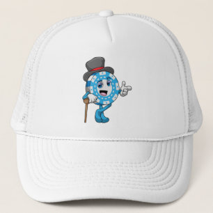 Poker mit Poker Truckerkappe