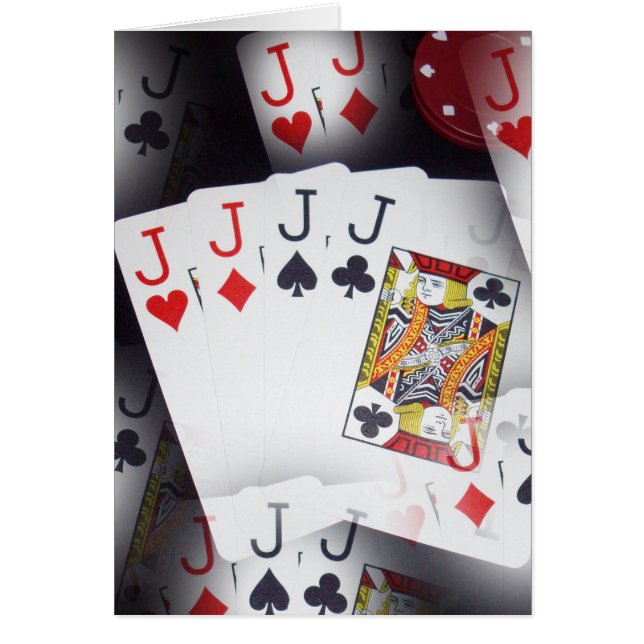 Poker, Muster für Quad Jacke, (Vorne)